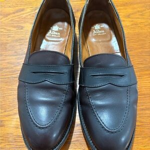 Alden 686 full strap dark brown calf skin